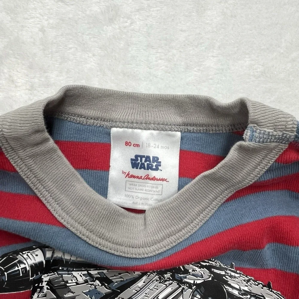 Hanna Andersson Star Wars Millenium Falcon Pajamas‎ Boy 18-24m Organic Cotton